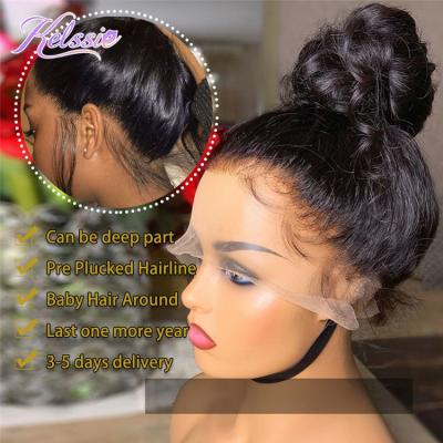 China ST/BW/LW/DW/CW/KCW 360 Lace Frontal Wig 250% Density Virgin Hair Brazilian Straight Hair WI For Pre Plucked Colored Women With Baby Hair for sale