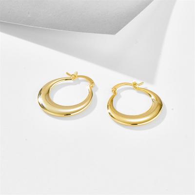 China Wholesale French Geometric Women's Retro Stain Stud Earrings 2022 Fashion Circle Trendy Women's Stud Earrings for sale