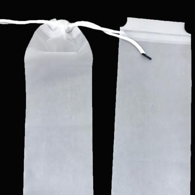 China Recyclable Drawstring Bag Custom Copy Recycled CPE Clear Plastic Packaging for sale