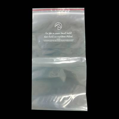 China Moisture Proof Recyclable Plastic Plastic Bag With Logo Packing Bag Resealable Ziplock Bags for sale