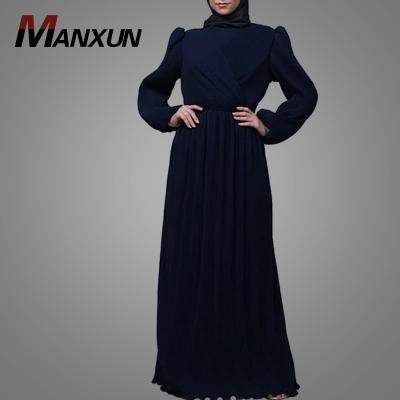 China Polyester Ramadan Special Amazing Puff Sleeves Muslim and Overlaped Detailing Abaya Kaftan Dubai Cardigan Arab Kimono Islamic Clothing for sale