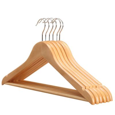 China Living Room wholesale wood hanger for clothes logo custom wood coat hanger for sale