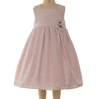 China Finalz Customization Casual Dress Anti-Static Wholesale Rose Hollow Flower Sling Jumper Dress for sale