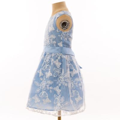 China Anti-Wrinkle Dress Girl Dress Wholesale Newborn Bow Gauze Lace Back Dress for sale