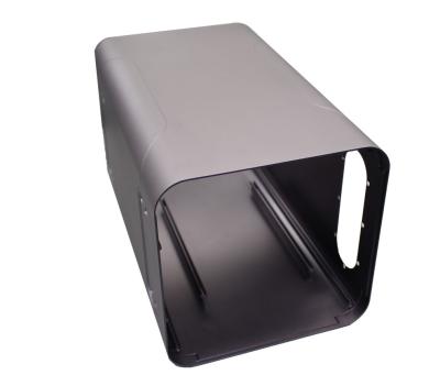 China Industrial Aluminum Electrical Enclosure Battery Box Matte Silver for sale