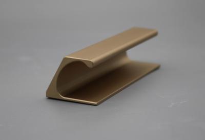 China Brass C Type Aluminum Profile Handle Sliding For Cabinet for sale