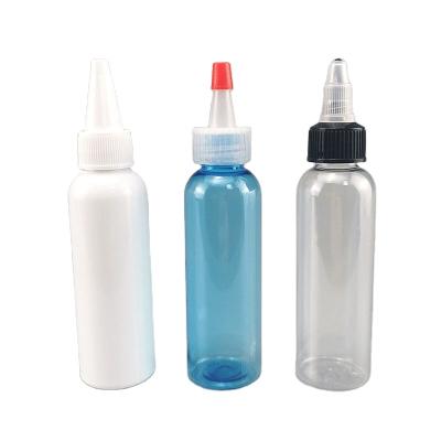 China Twist Top Cap Squeeze Dropper Bottle 30ml 60ml 100ml 120ml Clear Plastic BEAUTY PACKAGING for sale