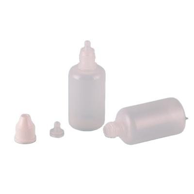 China 0.2Oz 0.5oz 1oz 2oz Squeeze Dropper Bottle 10ml 20ml 30ml White Ldpe Plastic  With Child Proof Cap for sale