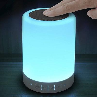 China Wireless Charger For Mobile Phone Night Touch Lamp Mini Portable Wireless Speaker Music Wireless Speaker for sale