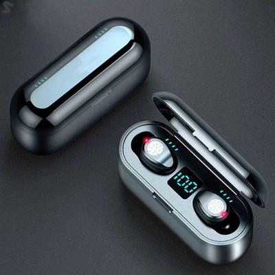 China In-Ear F9-5C Noise Canceling Sports Wireless Earbuds With Power Bank Battery Show Tws F9 Wireless Earphone for sale