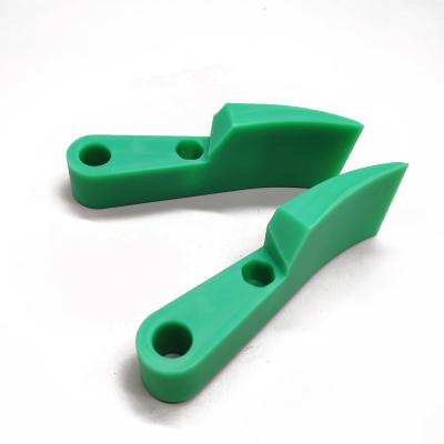 China UHMWPE Customized Environmental Friendly And Corrosion Resistant Green Plastic Shaped UHMWPE Parts for sale