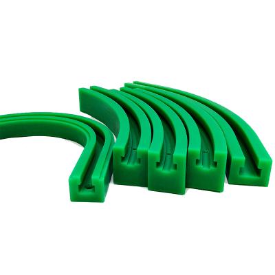 China UHMWPE Customize Various Types Of UHMWPE Green Waterproof Linear Guides Custom Plastic Parts for sale