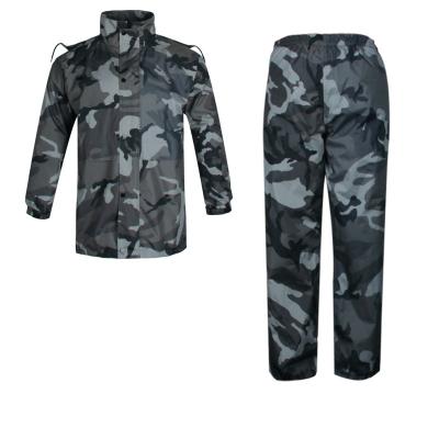 China Women Adult Raincoat Water Proof Camouflage Suit Man Jacket Coat Reflective Split Maker Jacket Outdoor Direct Fishing Set for sale