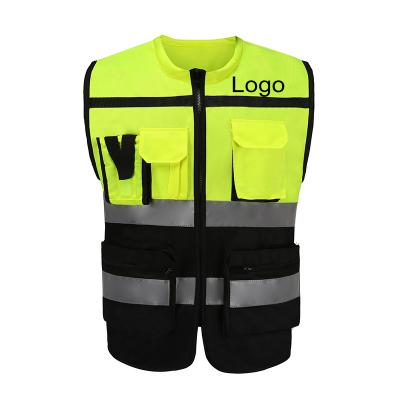 China High Work Safety Vest Staff Chief Director Vest Filmmaker Reflective Protective Vest Factory Direct Staff Customized Obvious for sale