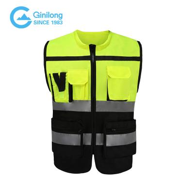 China High Obvious Factory Direct OEM ODM Staff Customized Traffic Construction Safety Protection Recycling Reflective Vest for sale