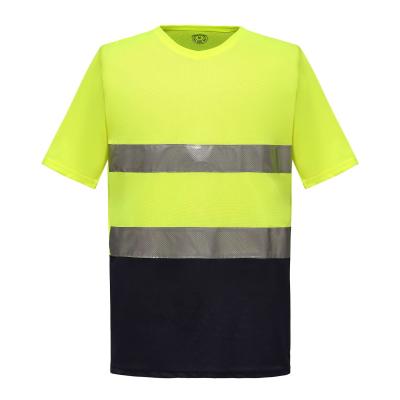 China Customized High Visibility High Visibility Custom Logo V-Neck Force Safety High Quality Reflective T Shirt For Men Contact Low Price T Shirt for sale