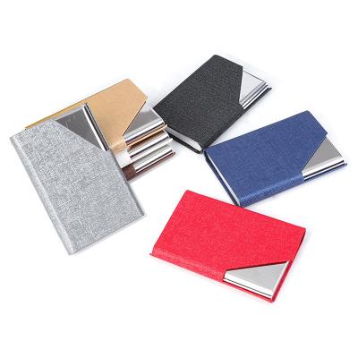 China Normcore / China Business Card Holder Metal Name Card Case Leather Aluminum Box High Quality Minimalist Business Card Holder for sale