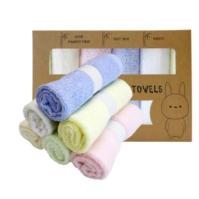 China Wholesale Home Textile 100% Hypoallergenic Baby Towel Bamboo Washcloth In Stock for sale