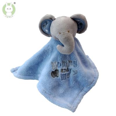 China Gift/Comfort Toy Elephant Baby Soft Fleece Comfort Saliva Coral Towel for sale