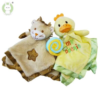 China Hot Selling Cute Gift/Toy Comfort Coral Fleece Soft Custom And Cozy Baby Towel for sale