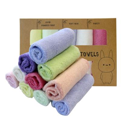 China Hypoallergenic Baby Cotton Natural Bamboo Organic Washcloths and Towels Baby Soft Cloths for Newborn for sale