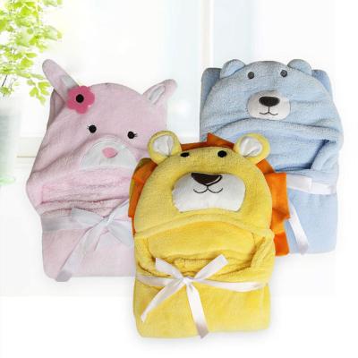 China Large Baby Bath Towel Baby Towel Kids Hooded Bathrobe Tablets Towel for Bath for sale