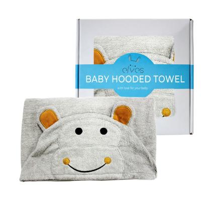 China QUICK DRY Care Personalized Hooded Towels For Toddlers Baby Boy Toddlers Bath Towel Cheap Hooded Baby Towel With Ears 100% Cotton for sale