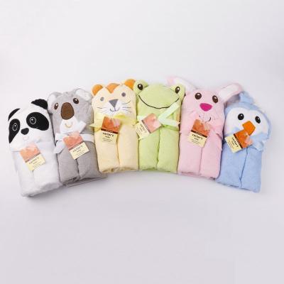 China Wholesale QUICK DRY Multifunctional Animal Baby Cartoon China Supplier Kids Hooded Towel for sale