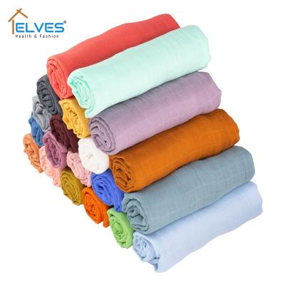 China Anti-bacteria Bamboo Cotton Muslin Diaper Baby Wraps Baby Muslin Blankets Quality Better Than Cotton Baby Multi-Use Blanket Infant Wrap for sale