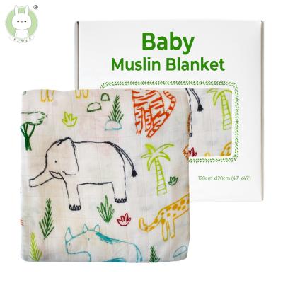 China Anti-pilling cotton face bamboo muslin wrap bamboo cotton 4 layers muslin cotton bamboo blanket blankets for baby for sale