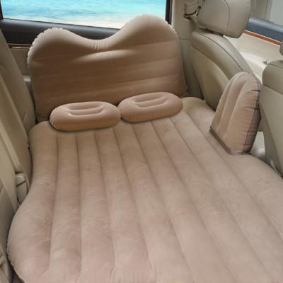 China Inflatable Camping Travel Use Floating PVC Car Seat Back Inflatable Air Bed With Inflatable Pillows Mattress for sale