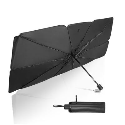 China 99% Universal Car Windshield Sun Shade UV Rays And Foldable Heat Sun Visor Protector Reflector Windshield Umbrella for sale