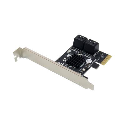 China ST561 PCI Express 4 SATA3.0 PCI-E Expansion Card PCIe SATA Card 4 Left Port for sale