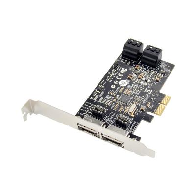 China Raid Card ST54 2 SATA III & 2 Port eSATA PCIe RAID PCI-e 2.0 x2 Card SATA III Port Controller Card for sale