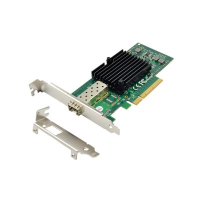 China Server ST7211 JL82599EN Chipset PCIe X8 Fiber Single Port 10GbE x520 SFP Network Card for sale