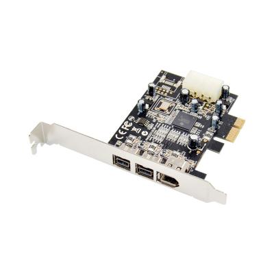 China FIREWIRE CARD 1394a+1394b PCIE 2x 1394b + 1x 1394a firewire ports laptop with firewire port for sale