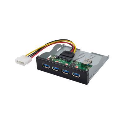 China ST661 Desktop Front Panel Type A VL820 3.25in 4-USB3.1 Expansion Board for sale