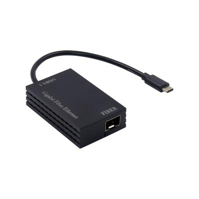 China LAPTOP ST710 C Type USB3.1 to USB SFP 1000M Gigabit Fiber Ethernet Adapter for sale