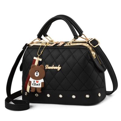 China Dropshipping&Wholesale New Korean Fashion Portable Handbags Shoulder Handbag Waterproof Custom Plaid Diamond Single Women's Bag for sale