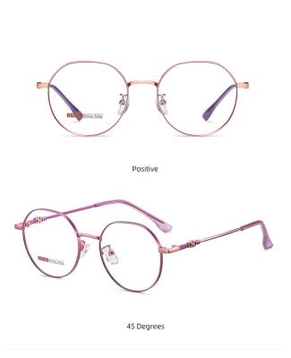 China For wholesale 2022 china reading glass eyewear frames prescription titanium Ti memory metal round optical frames for sale