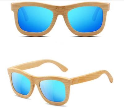 China Natural Bamboo Wood Sunglasses Reflected Polarized Lens Eco-Friendly Kids 100% UVA UVB Protection Kids Fashion Sun Glasses for sale