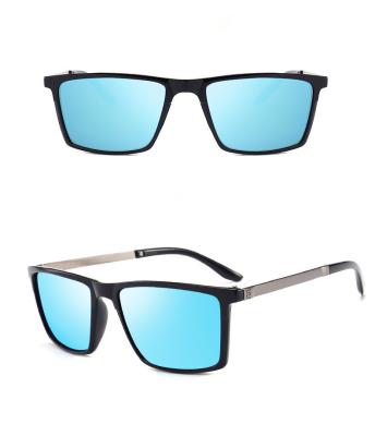 China Fashion Sunglasses Frame Square Flat Surface Polarized PC For Men Polarized Classic Style Fashion Sunglasses for sale