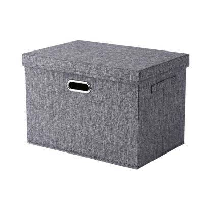 China Large Capacity Folding Storage Boxes Fabric Storage Baskets Closet Canvas Organizer Home Organizer for sale