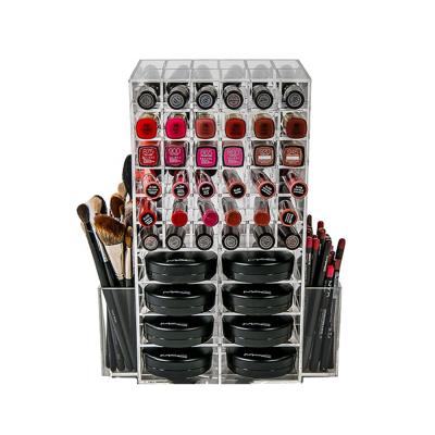 China On The Shelf / Desk Acrylic Cosmetic Kits Makeup Mac Cosmetic Organizer Display Stand for sale