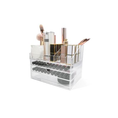 China Clear Acrylic Cosmetic Storage Cosmetic Organizer Mac Makeup Organizer Plastic for sale