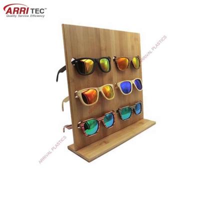 China The supermarket eyeglasses display rack, natural bamboo eyeglasses display rack for sale