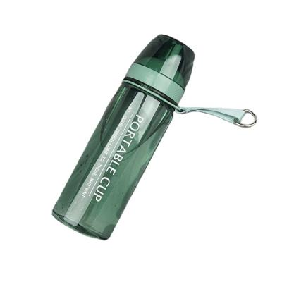 China Sustainable Hot Sale 600Ml Transparent Sports Plastic Water Bottle From China for sale