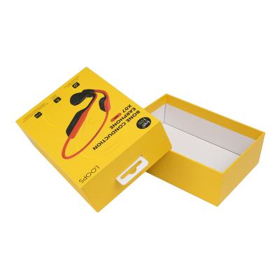 China Factory Direct Selling Fashion Earphone Recyclable Simple Packaging Box Unique Design Cover And Bass Box for sale