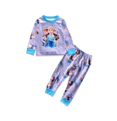 China Frozen-QUICK-DRY Princess Anna of new arrival children's pajamas and elsa pattern printing babies pajamas children's clothing for sale