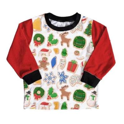 China Washable Family Christmas Gingerbread Man Snowman Outfits Boys Shirt Girl Dress Baby Matching Rompers for sale